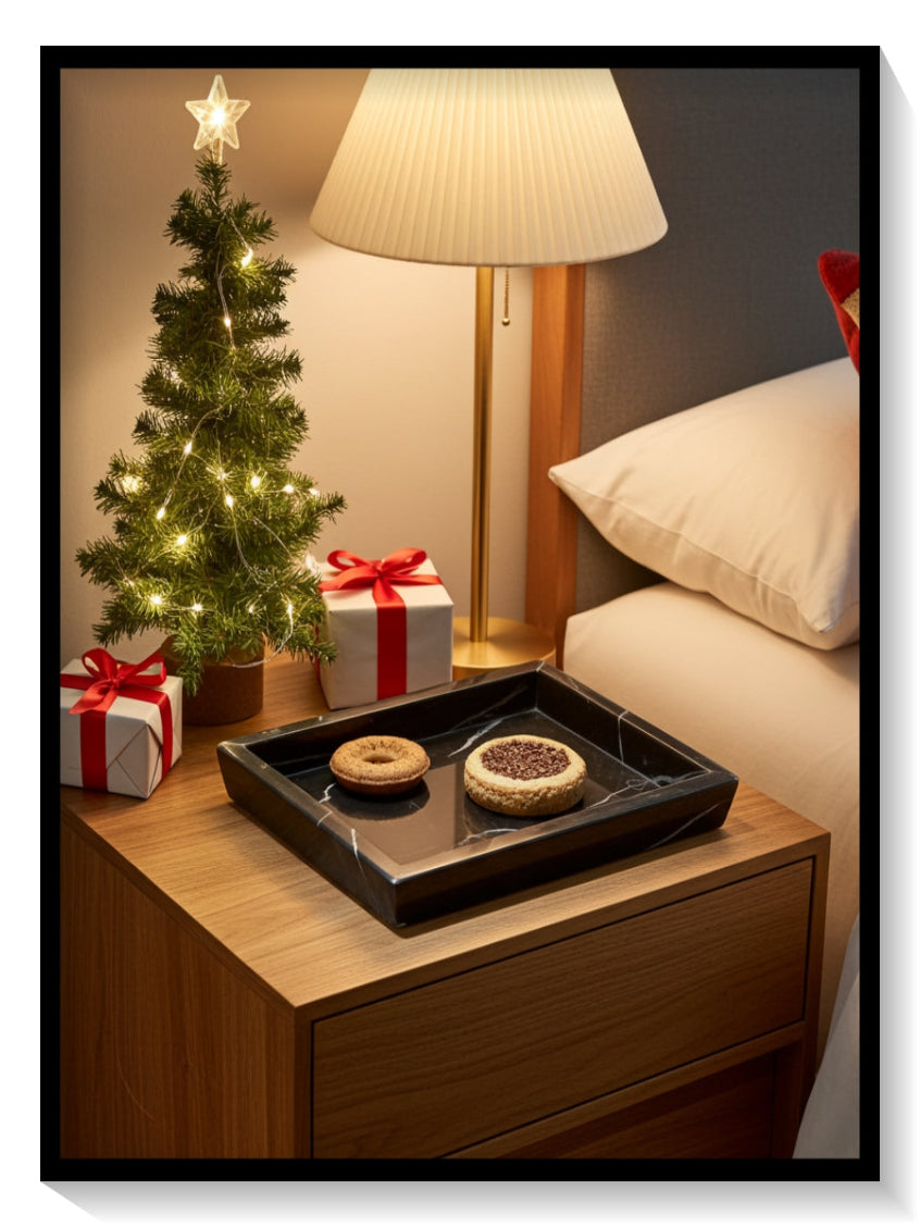 Marmorinen Suorakulmainen Tarjotin / Koristealusta - O & M