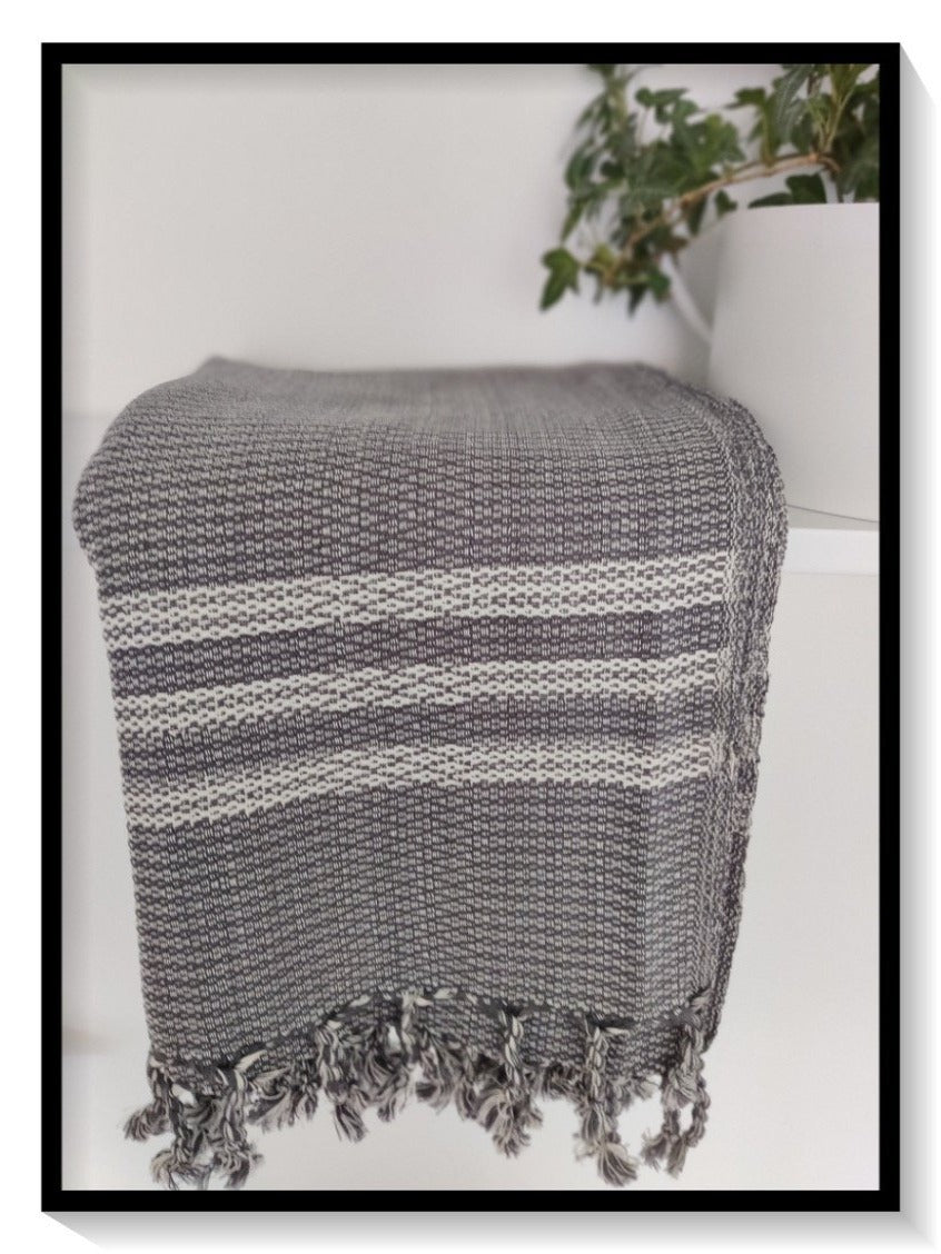 O&M turkkilainen puuvilla hamam pyyhe