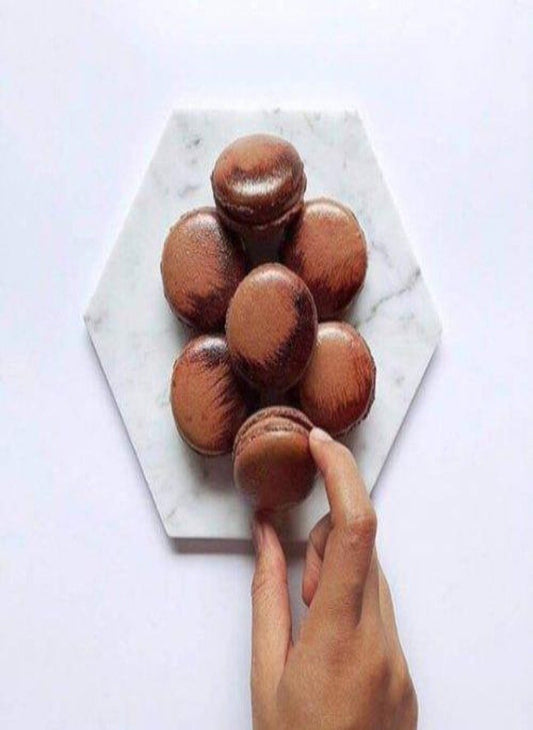 Marmorinen Kuusikulmainen Tarjoilu / Koristealusta - O & M