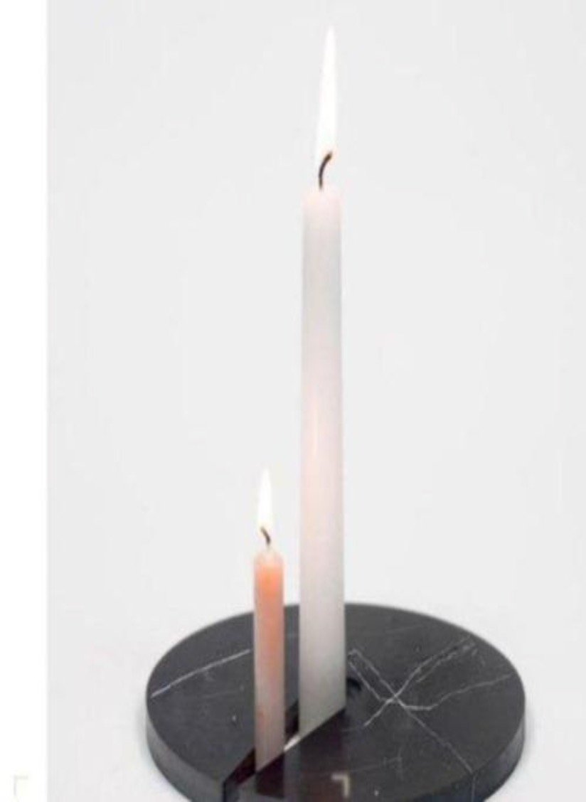 Marmorinen Kynttilänjalka - O & M