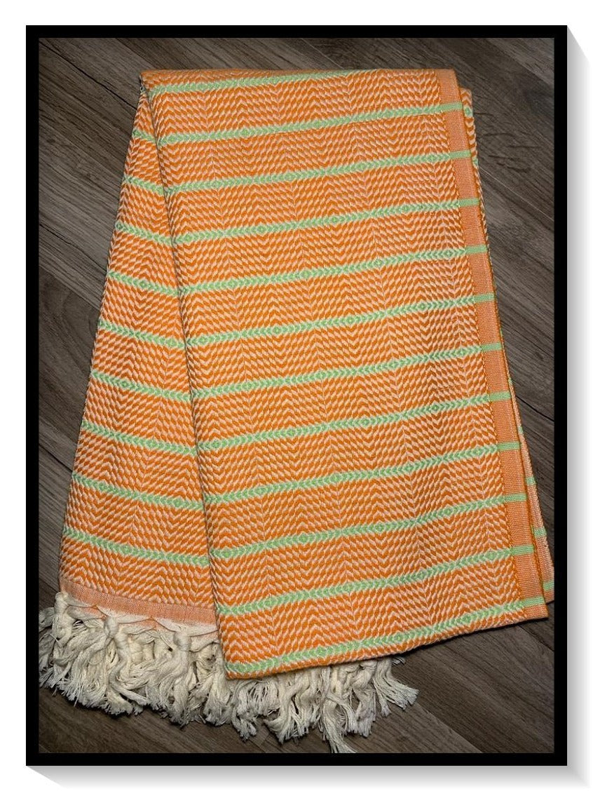 O&M turkkilainen puuvilla hamam pyyhe