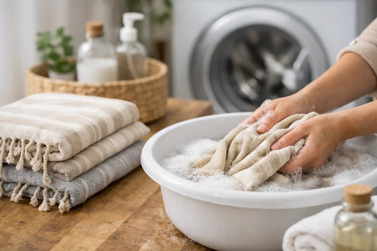 Kuinka pestä hamam pyyhe oikein?