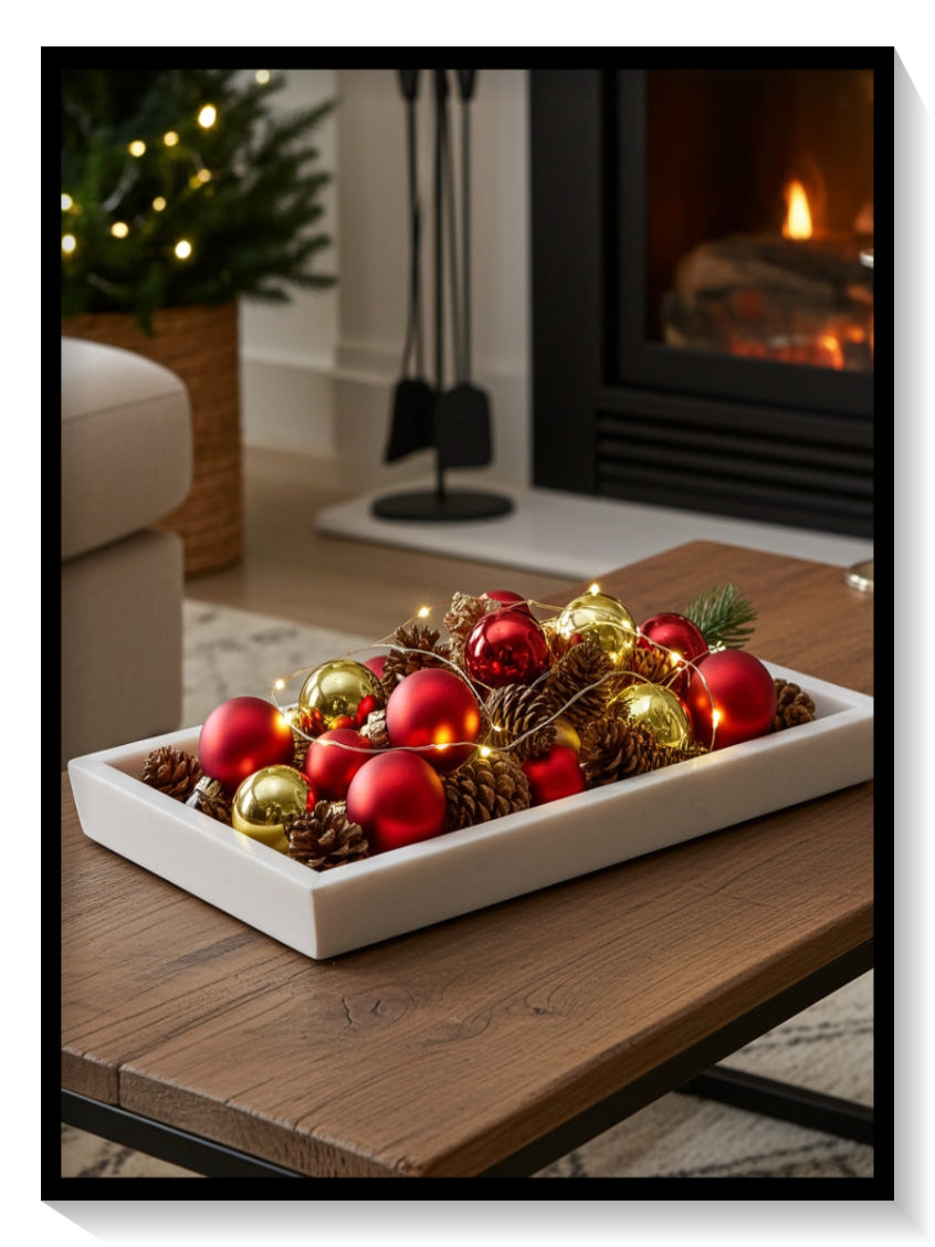 Marmorinen Suorakulmainen Tarjotin / Koristealusta - O & M