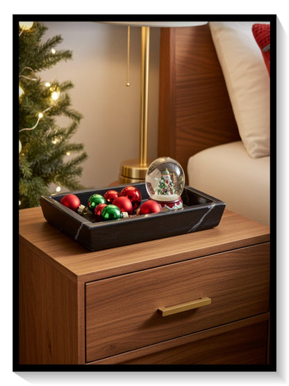 Marmorinen Suorakulmainen Tarjotin / Koristealusta - O & M