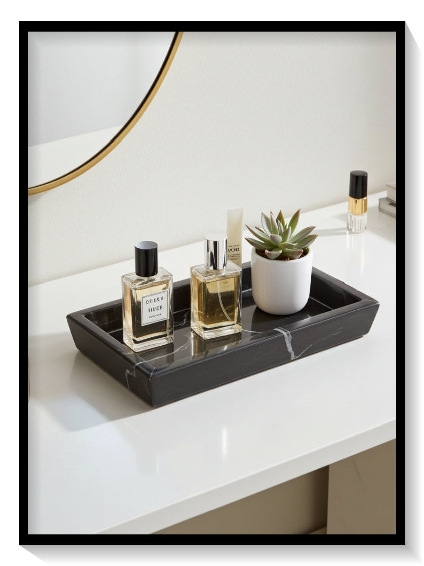 Marmorinen Suorakulmainen Tarjotin / Koristealusta - O & M