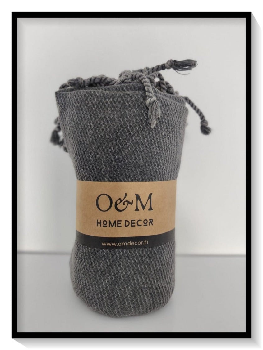 O&M turkkilainen puuvilla hamam pyyhe