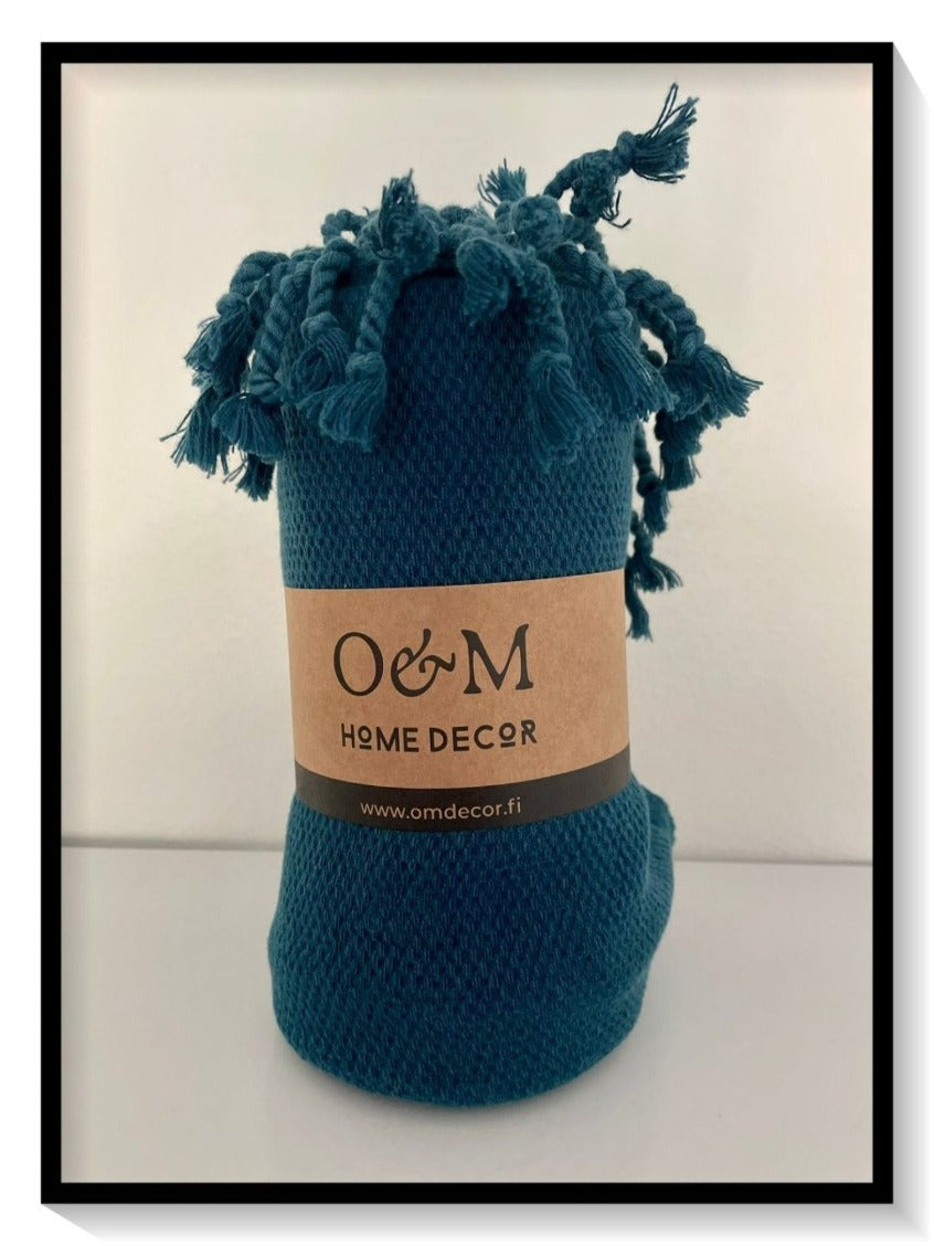 O&M turkkilainen puuvilla hamam pyyhe
